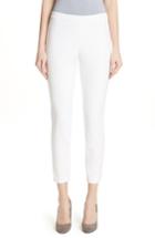 Women's Lafayette 148 New York Murray Cotton Blend Crop Pants, Size - White