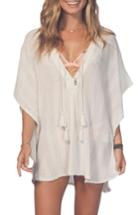 Women's Rip Curl Soaking Sun Cover-up Tunic - Ivory