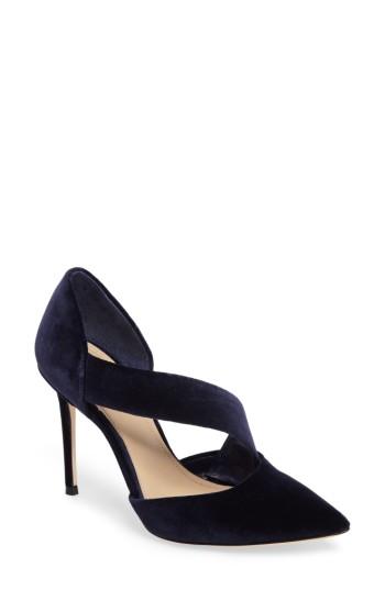 Women's Imagine By Vince Camuto Oya Asymmetrical Pointy Toe Pump M - Blue