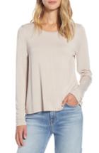 Women's Halogen Back Vent Tee, Size - Brown