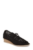 Women's Jeffrey Campbell Espejo Lace-up Wedge M - Black