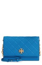 Tory Burch Georgia Quilted Leather Shoulder Bag - Blue