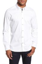 Men's Ted Baker London Strazbo Tonal Print Sport Shirt (s) - White