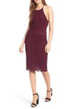 Women's Soprano Lace Body-con Dress - Purple