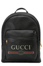 Men's Gucci Logo Backpack - Black