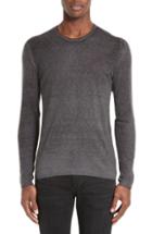 Men's John Varvatos Silk & Cashmere Sweater - Grey