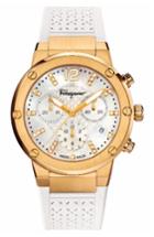 Women's Salvatore Ferragamo F80 Chronograph Rubber Strap Watch, 39mm