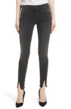 Women's Frame Le Skinny De Jeanne Raw Front Split Skinny Jeans - Grey