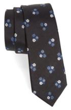 Men's Paul Smith Floral Silk Skinny Tie, Size - Blue