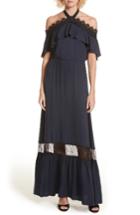 Women's Alice + Olivia Mitsy Halter Maxi Dress - Blue