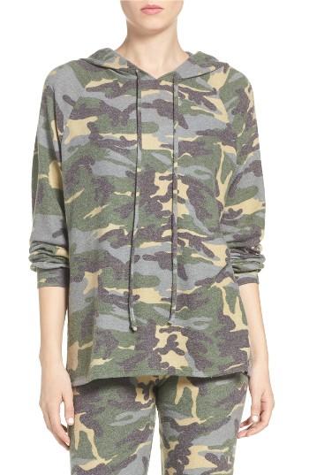 Women's Michael Lauren 'trevor' Cotton Blend Hoodie - Green