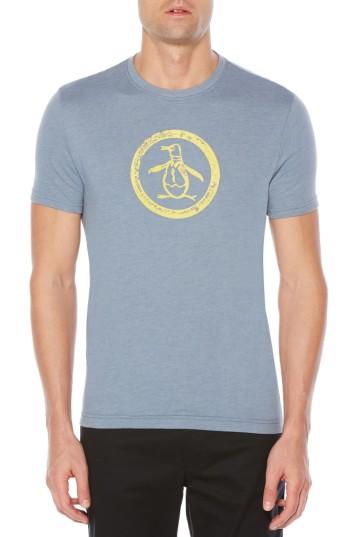 Men's Original Penguin Circle Logo T-shirt - Blue