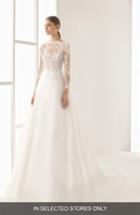 Women's Rosa Clara Nilo Lace Long Sleeve A-line Gown, Size In Store Only - Ivory
