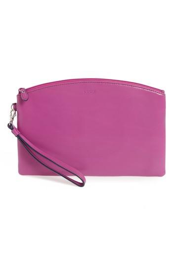 Women's Lodis Miley Leather Wristlet - Pink