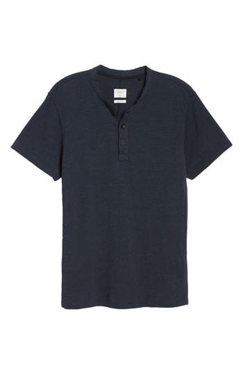 Men's Rag & Bone Standard Issue Henley T-shirt, Size - Blue