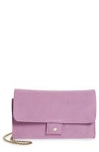 Clare V. Colette Maison Leather Shoulder Bag - Purple