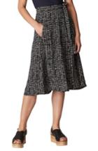 Women's Whistles Avie Sahara Print Wrap Skirt - Black