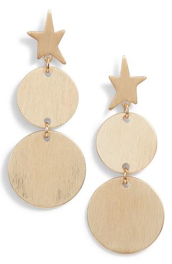 Women's Rebecca Minkoff Star Girl Drama Medallion Drop Earrings