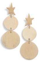 Women's Rebecca Minkoff Star Girl Drama Medallion Drop Earrings