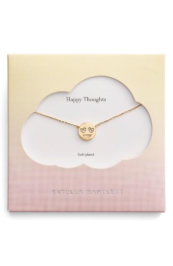 Women's Estella Bartlett Happy Thoughts Emoji Necklace