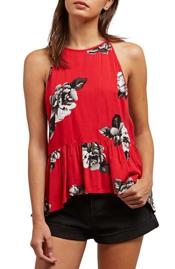 Women's Volcom Soul Window Halter Top - Red