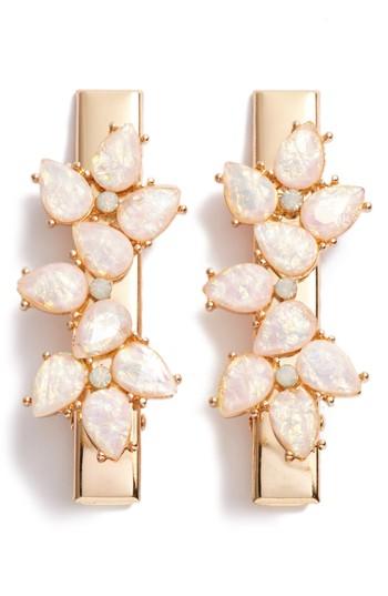 Berry Pink Opal 2-pack Hair Clips, Size - Pink