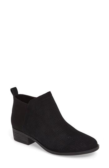 Women's Toms Deia Block Heel Bootie .5 M - Black