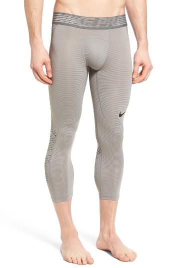 Men's Nike Hypercool Crop Training Tights, Size - Black