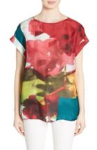 Women's Lafayette 148 New York Lori Print Silk Blouse