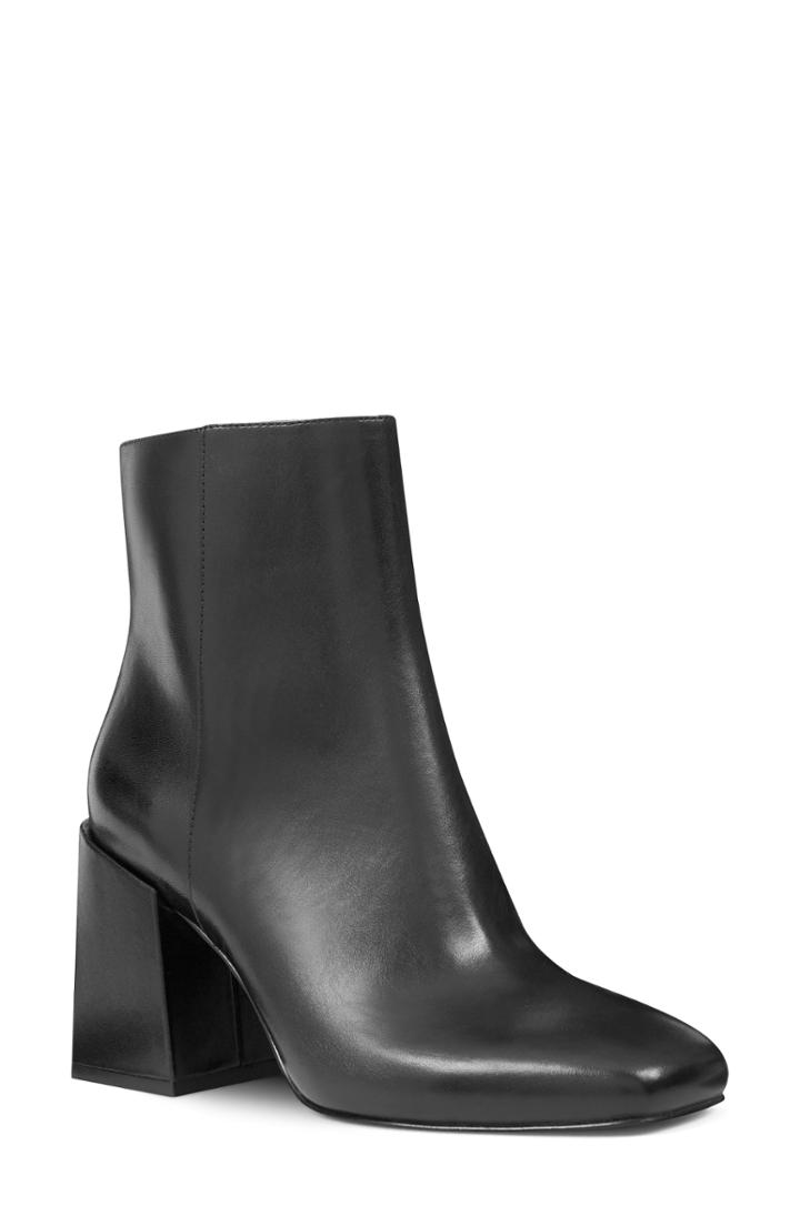 Women's Nine West Apphappy Block Heel Bootie .5 M - Black