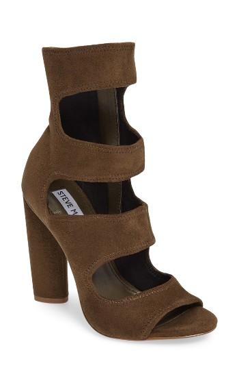 Women's Steve Madden Tawnie Cage Sandal .5 M - Green