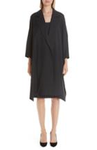 Women's Max Mara Parco Wool Coat - Blue