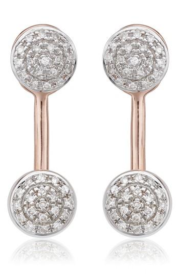 Women's Monica Vinader Fiji Diamond Button Ear Jackets