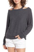 Women's Lna Bolero Cutout Sweatshirt - Black