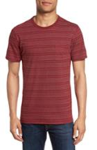Men's 1901 Jacquard Stripe T-shirt, Size - Burgundy