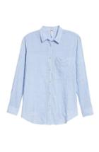 Women's Free People No Limits Stripe Stretch Cotton Shirt