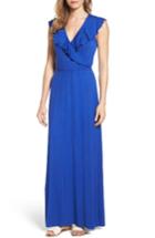 Women's Loveappella Ruffle Maxi Dress - Blue