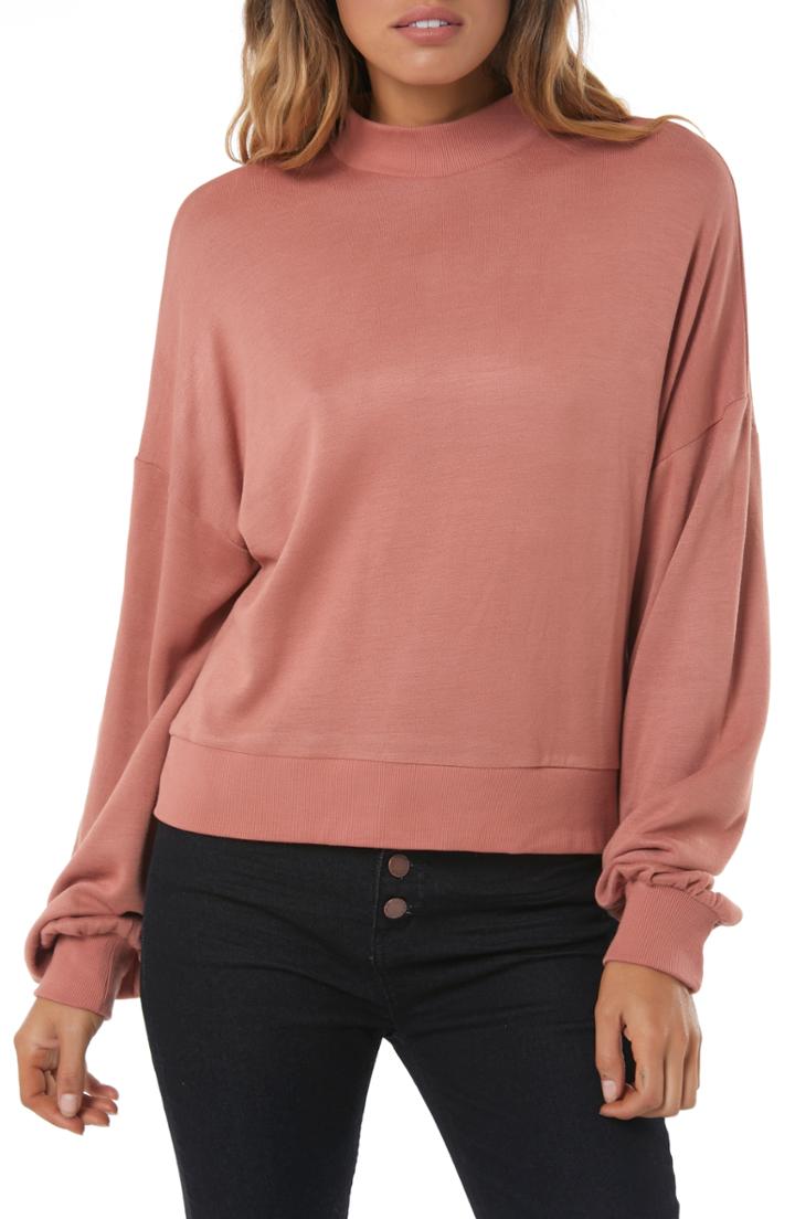 Women's O'neill Adonis Fleece Pullover - Pink