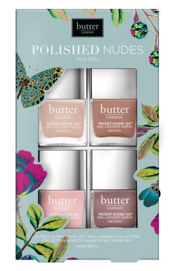 Butter London Polished Nudes Patent Shine 10x(tm) Nail Lacquer Set -