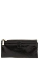 Women's Hobo Taylor Glazed Wallet - Black