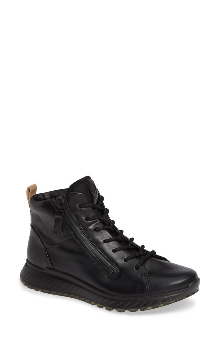 Women's Ecco St1 High Top Sneaker -7.5us / 38eu - Black