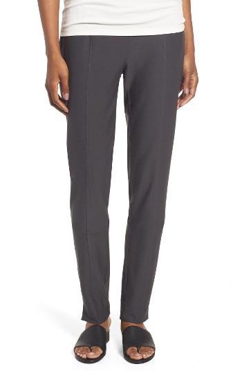 Women's Eileen Fisher Slim Knit Pants, Size - Brown