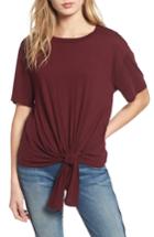 Women's 7 For All Mankind Knot Front Tee - Red