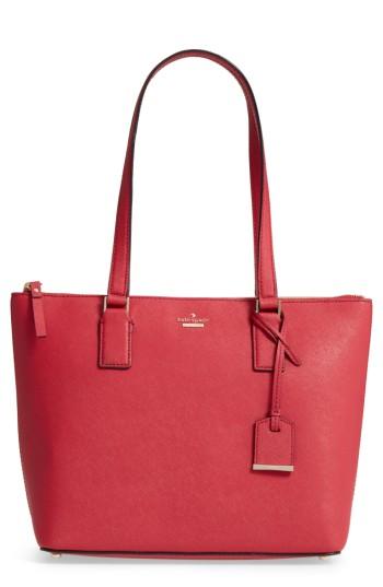 Kate Spade New York Cameron Street - Small Lucie Leather Tote - Red