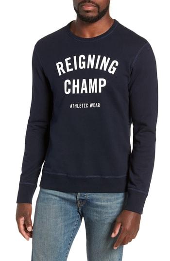 Men's Reigning Champ Gym Logo Sweatshirt - Blue