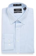 Men's Nordstrom Men's Shop Smartcare(tm) Trim Fit Stripe Dress Shirt .5 32/33 - Blue