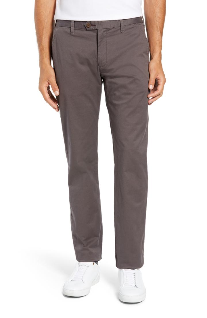 Men's Ted Baker London Seleb Slim Fit Chinos R - Grey