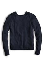 Women's J.crew Reversible Button Back Sweater, Size - Blue