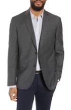 Men's Ted Baker London Jay Trim Fit Heathered Wool & Cotton Sport Coat R - Grey