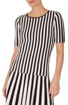 Women's Akris Punto Kodak Stripe Top - Black